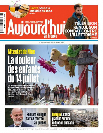 Aujourd’hui en France - 5 Septembre 2022
