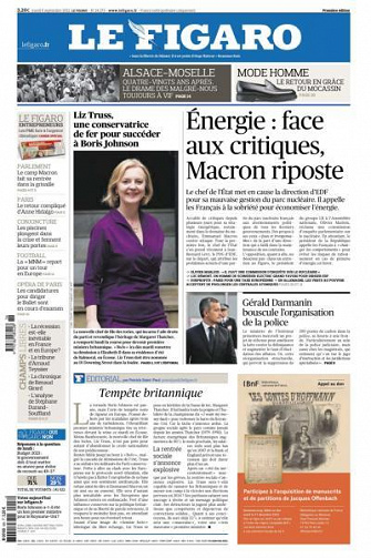 Le Figaro du Mardi 6 Septembre 2022