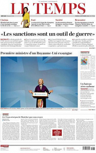 Le Temps - 6 Septembre 2022