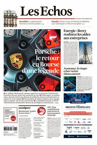 Les Echos du Mercredi 7 Septembre 2022