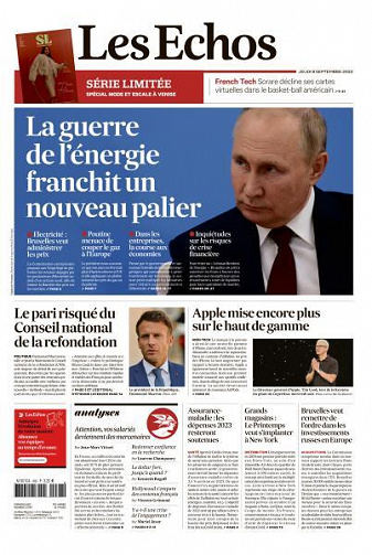 Les Echos du Jeudi 8 Septembre 2022