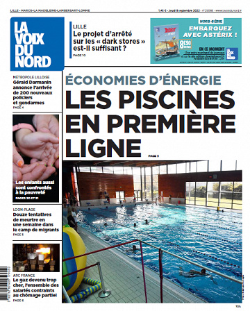 La Voix du Nord du Jeudi 8 Septembre 2022