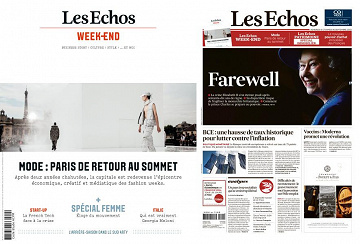 Pack Les Echos + Les Echos Week-end - Vendredi 9 Septembre 2022