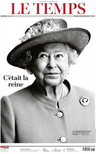 Le Temps - 9 Septembre 2022