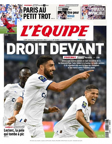 L’equipe du Dimanche 11 Septembre 2022