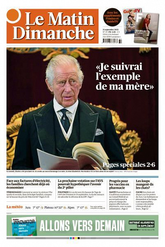 Le Matin Dimanche - 11 Septembre 2022