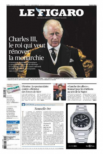 Le Figaro du Lundi 12 Septembre 2022