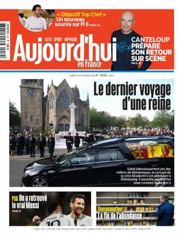 Aujourd’hui en France - 12 Septembre 2022