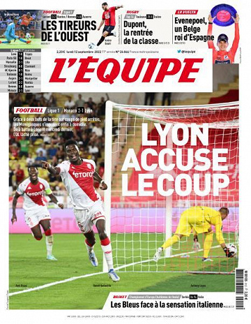 L’equipe du Lundi 12 Septembre 2022