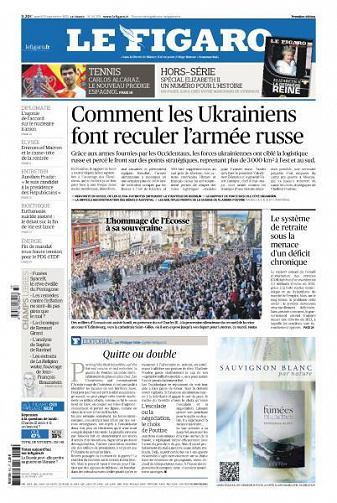 Le Figaro du Mardi 13 Septembre 2022