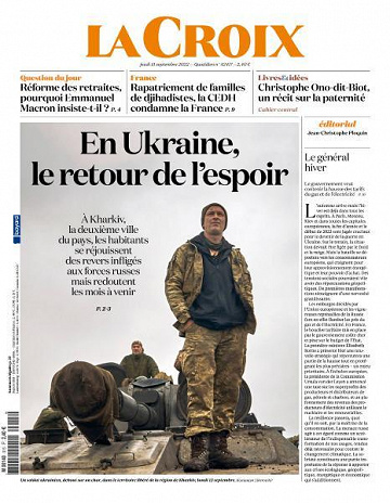 La Croix - 15 Septembre 2022