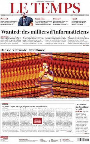 Le Temps - 15 Septembre 2022