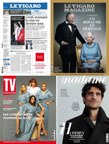 Pack Le Figaro et ses 3 suppléments - Vendredi 16 Septembre 2022