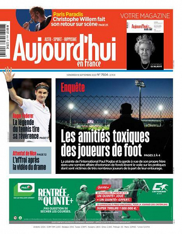 Aujourd’hui en France - 16 Septembre 2022