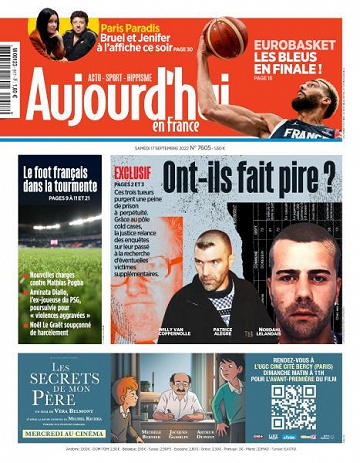 Aujourd’hui en France - 17 Septembre 2022