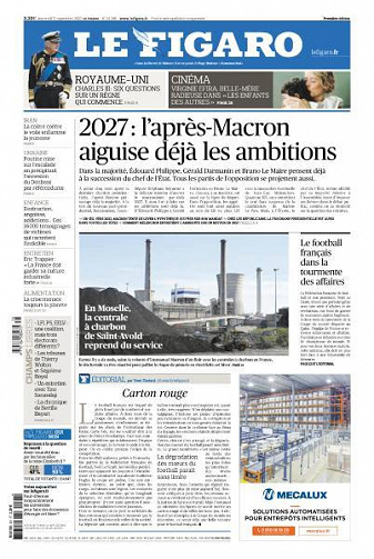 Le Figaro du Mercredi 21 Septembre 2022