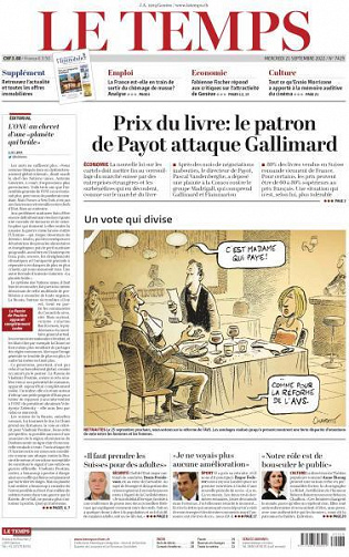 Le Temps - 21 Septembre 2022