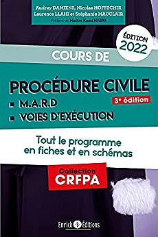 Collectif, "Cours de procédure civile 2022 : MARD, voies d'exécution", 4ème édition - (2021)