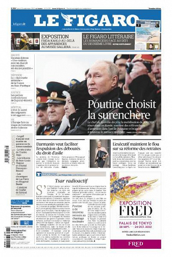 Le Figaro du Jeudi 22 Septembre 2022