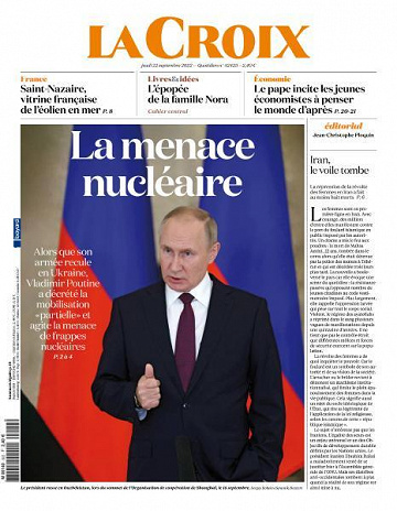 La Croix - 22 Septembre 2022