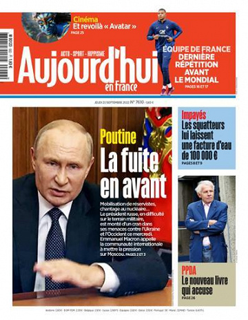 Aujourd’hui en France - 22 Septembre 2022