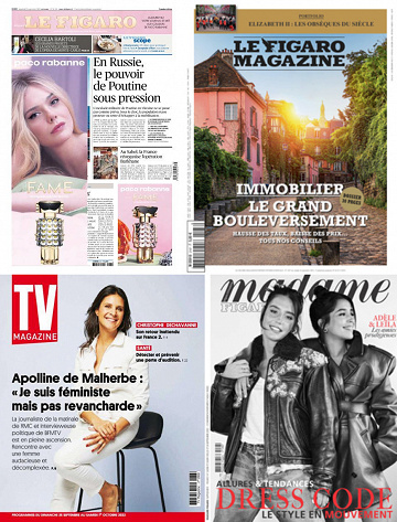 Pack Le Figaro et ses 3 suppléments - Vendredi 23 Septembre 2022