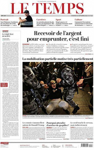 Le Temps - 23 Septembre 2022