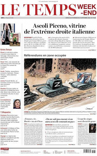 Le Temps - 24-25 Septembre 2022
