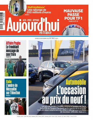 Aujourd’hui en France - 24 Septembre 2022