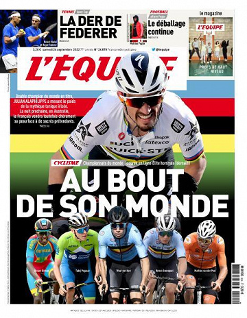 L’equipe du Samedi 24 Septembre 2022