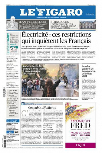Le Figaro du Lundi 26 Septembre 2022