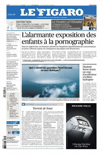 Le Figaro du Jeudi 29 Septembre 2022