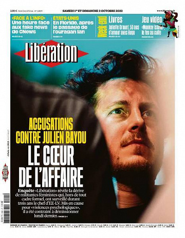 Libération du Samedi 1er Octobre 2022