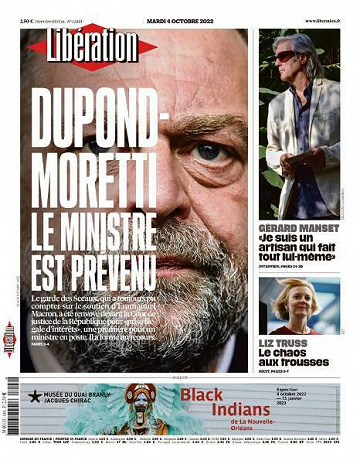 Libération du Mardi 4 Octobre 2022