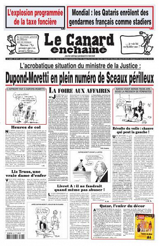 Le Canard enchaîné - 5 Octobre 2022
