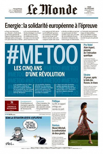 Le Monde du Jeudi 6 Octobre 2022