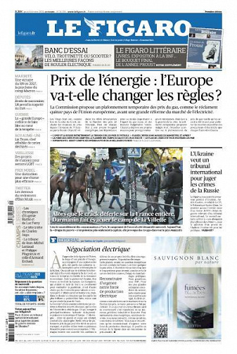 Le Figaro du Jeudi 6 Octobre 2022