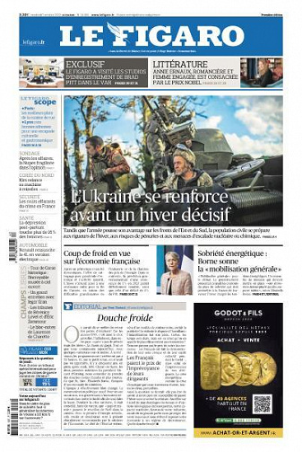 Le Figaro du Vendredi 7 Octobre 2022