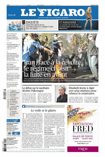 Le Figaro du Samedi 8 et Dimanche 9 Octobre 2022