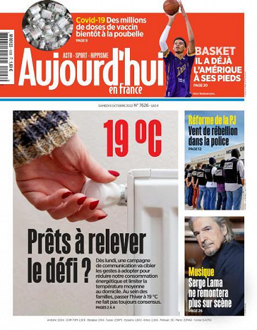Aujourd’hui en France - 8 Octobre 2022