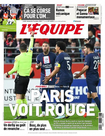L’equipe du Dimanche 9 Octobre 2022