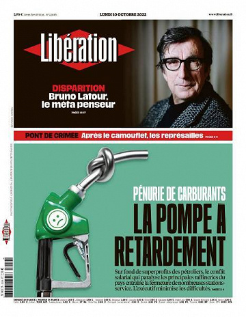 Libération du Lundi 10 Octobre 2022