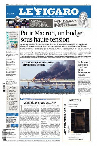 Le Figaro du Lundi 10 Octobre 2022