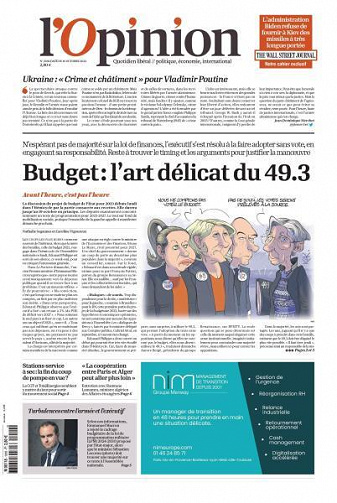 L’Opinion - 10 Octobre 2022