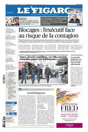 Le Figaro du Jeudi 13 Octobre 2022
