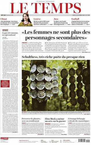 Le Temps - 13 Octobre 2022