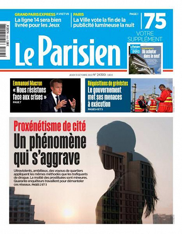 Le Parisien du Jeudi 13 Octobre 2022