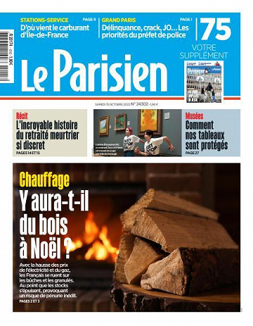 Le Parisien du Samedi 15 Octobre 2022