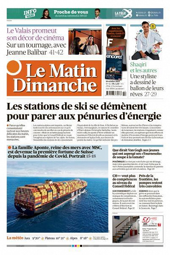 Le Matin Dimanche - 16 Octobre 2022