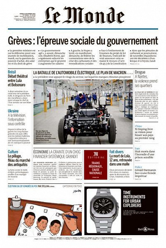 Le Monde du Mardi 18 Octobre 2022